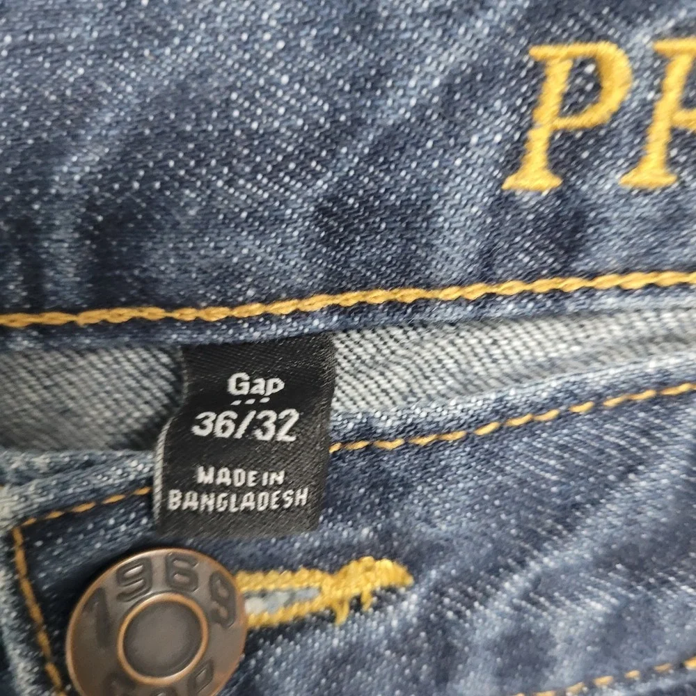 Premium Gap Mens Denim Jeans 36x32 1969 Dark Wash
